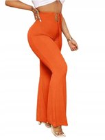 SHEIN SPODNIE DAMSKIE POMARAŃCZOWE DŁUGIE 36 ŁGH Shein