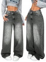 SHEIN SZARE JEANSY MOM JEANS Z WYSOKIM STANEM XXS 1JE Shein