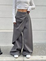 SHEIN SZARE SPODNIE ALLADYNKI Z NAŁOŻONĄ KLETKĄ I GUZIKIEM 48 11MA Shein