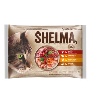 Shelma Grain Free Fillets, Meaty Selection 4X 85 G - Shelma