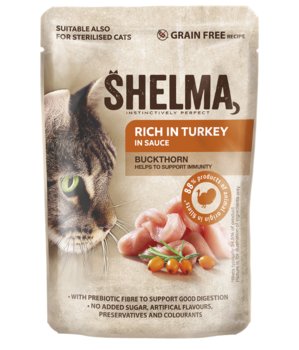 Shelma Grain Free Fillets Rich In Turkey And With Buckthorn In Sauce 85 G - Shelma