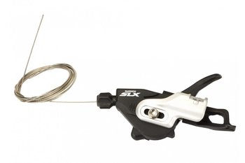 Shimano Dźwignia przerzutek DEORE SLM-670, lewa, czarno - srebrna - Shimano