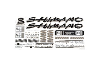 Shimano, Naklejka KR4, czarno-szara - Shimano