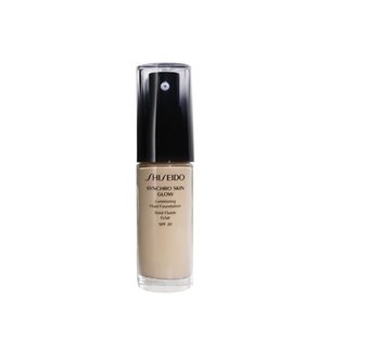 Shiseido, Synchro Skin Glow, rozświetlający podkład do twarzy 3 Neutral, SPF 20, 30 ml - Shiseido
