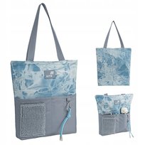 Shopper torba szkolna dla dziewczynek z brelokiem wielokieszeniowa Kite KITE