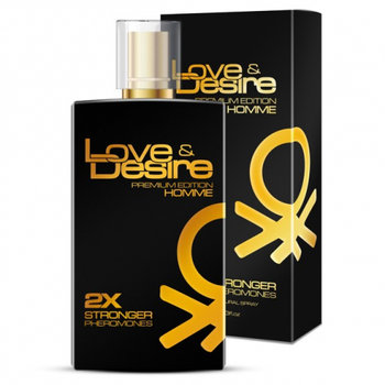 SHS, Love & Desire Gold, feromony dla mężczyzn, 100 ml - SHS