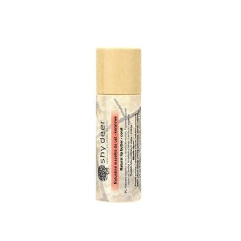 Shy Deer, Natural Lip Butter naturalne masełko do ust Koralowe 12ml - Shy Deer
