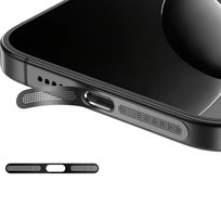 Siateczka ochronna Anti Dust Mesh membrana dolnego głośnika mikrofonu metalowa naklejka przeciwpyłowa do iPhone 12 13 14 15 16 (Czarny) D-pro