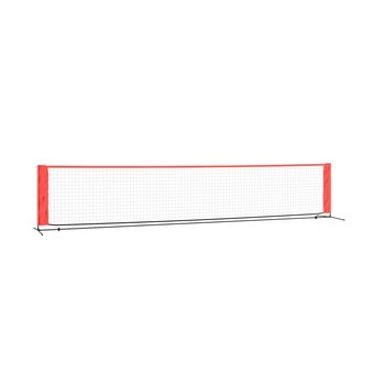 Siatka do tenisa - 500x100x87 cm, czarno-czerwona - Zakito