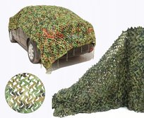 Siatka Maskująca Cieniująca Ogrodzenie Wojskowa Camo Kamuflaż Zielona