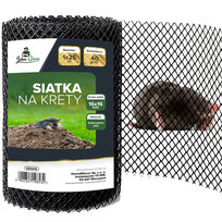 SIATKA NA KRETY NORNICE MOCNA PRZECIW KRETOM CZARNA PREMIUM 40g/m2 1x25m