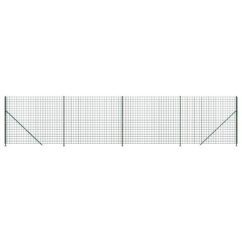 Siatka ogrodzeniowa 1,6x10m zielona PVC galwanizow - Zakito Europe