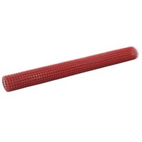Siatka ogrodzeniowa PVC 25x1,5m czerwona / AAALOE
