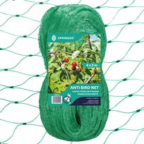 Siatka przeciw ptakom na drzewy i krzewa Sprngos 4x5 m ochronna zabezpieczająca zielona