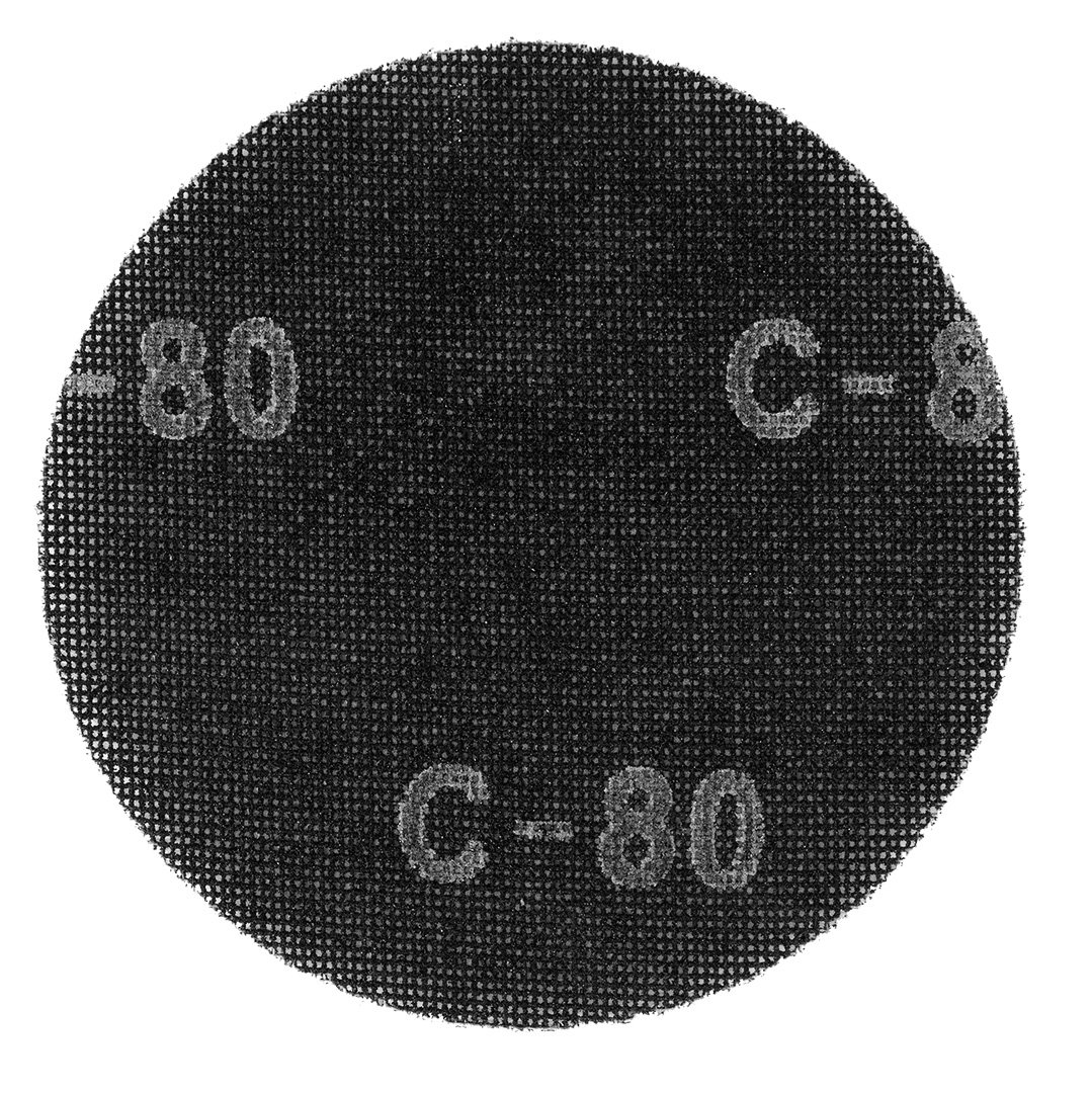 GRAPHITE, Siatka ścierna na rzep 180 mm, K80, 5szt do szlifierki 59G263, 54H026