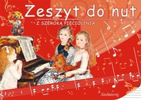 Siedmioróg, zeszyt do nut z szeroką pięciolinią