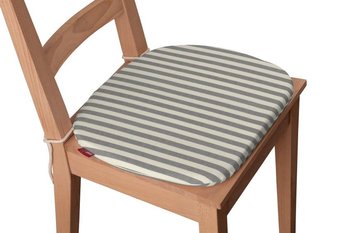 Siedzisko Bartek na krzesło DEKORIA, Quadro, szaro białe pasy, 40x37x2,5cm - Dekoria