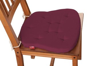 Siedzisko Filip na krzesło DEKORIA Cotton Panama, śliwkowy, 41x38x3,5 cm - Dekoria