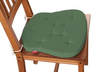 Siedzisko Filip na krzesło DEKORIA Loneta, butelkowa zieleń, 41x38x3,5 cm - Dekoria
