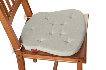 Siedzisko Filip na krzesło DEKORIA Loneta, melanż szaro - beżowy, 41x38x3,5 cm - Dekoria
