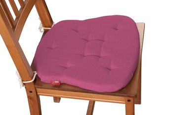 Siedzisko Filip na krzesło DEKORIA Loneta, różowy, 41x38x3,5 cm - Dekoria