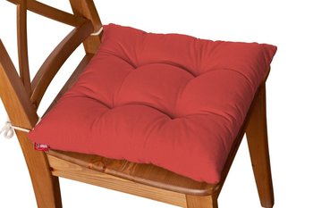 Siedzisko Jacek na krzesło DEKORIA Loneta, czerwony, 38x38x8 cm - Dekoria