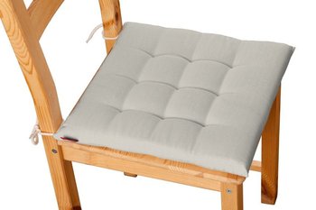 Siedzisko Karol na krzesło DEKORIA Cotton Panama, jasnoszary, 40x40x3,5 cm - Dekoria