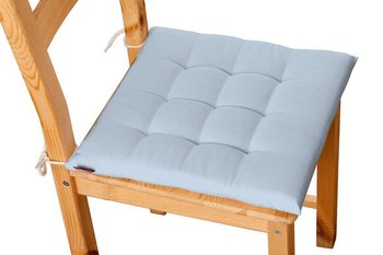 Siedzisko Karol na krzesło DEKORIA Loneta, pastelowy niebieski, 40x40x3,5 cm - Dekoria
