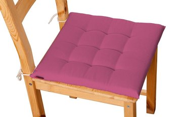 Siedzisko Karol na krzesło DEKORIA Loneta, różowy, 40x40x3,5 cm - Dekoria