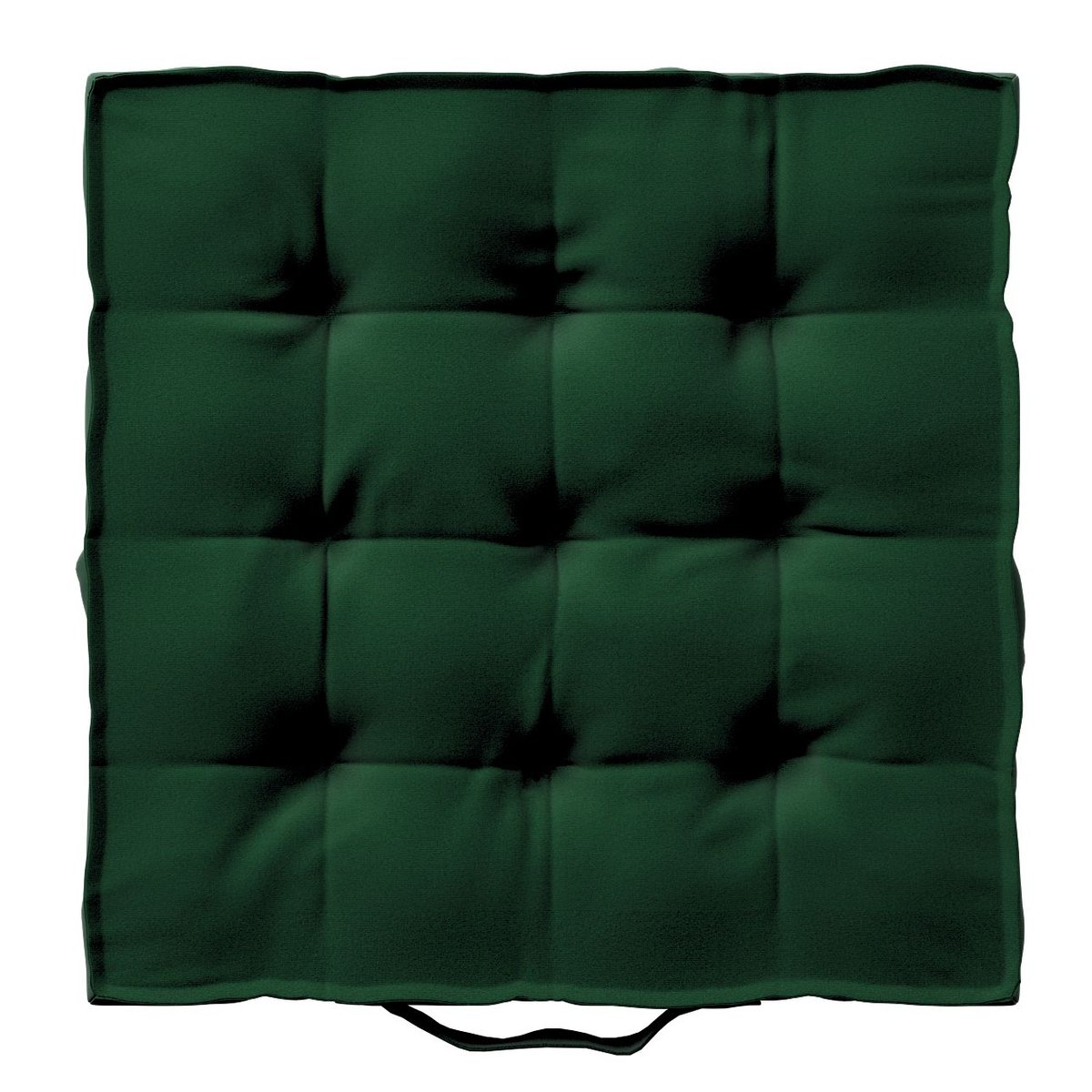 Siedzisko na krzesło KUBA Velvet, butelkowa zieleń, 40 × 40 × 6 cm