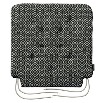 Siedzisko Olek na krzesło, czarno-biały, 42 × 41 × 3,5 cm, Black & White - Dekoria