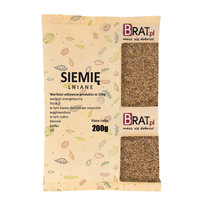 Siemię Lniane Naturalne Ziarno 200G Wysoka Jakość Brat