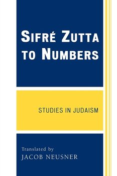 SifrZ Zutta to Numbers - Neusner Jacob