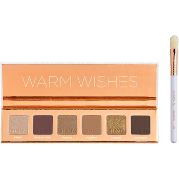 Sigma Beauty Warm Wishes Eyeshadow Palette paleta cieni do powiek z pędzelkiem 100.7 g - Sigma Beauty