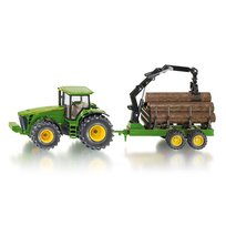 Siku, model Traktor z przyczepą leśną