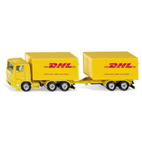 Siku, Pojazd Ciężarówka Z Przyczepą Firmy Dhl Kurier