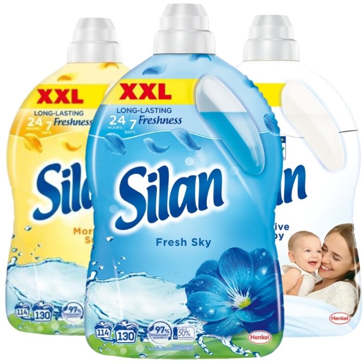 Фото - Ароматизатор / ополіскувач Henkel Silan Płyn do Płukania Tkanin MIX 390pr 2,86l x3 