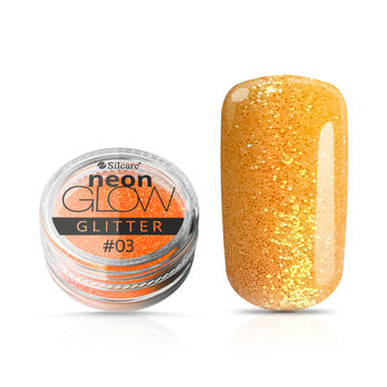 Silcare, Brokat do paznokci, Neon Glow 03, 3g - Silcare