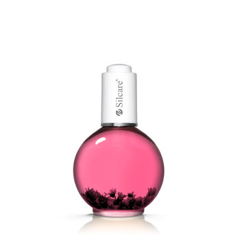 Silcare, Oliwka do paznokci i skórek z kwiatkami, Raspberry Light Pink, 75 ml - Silcare