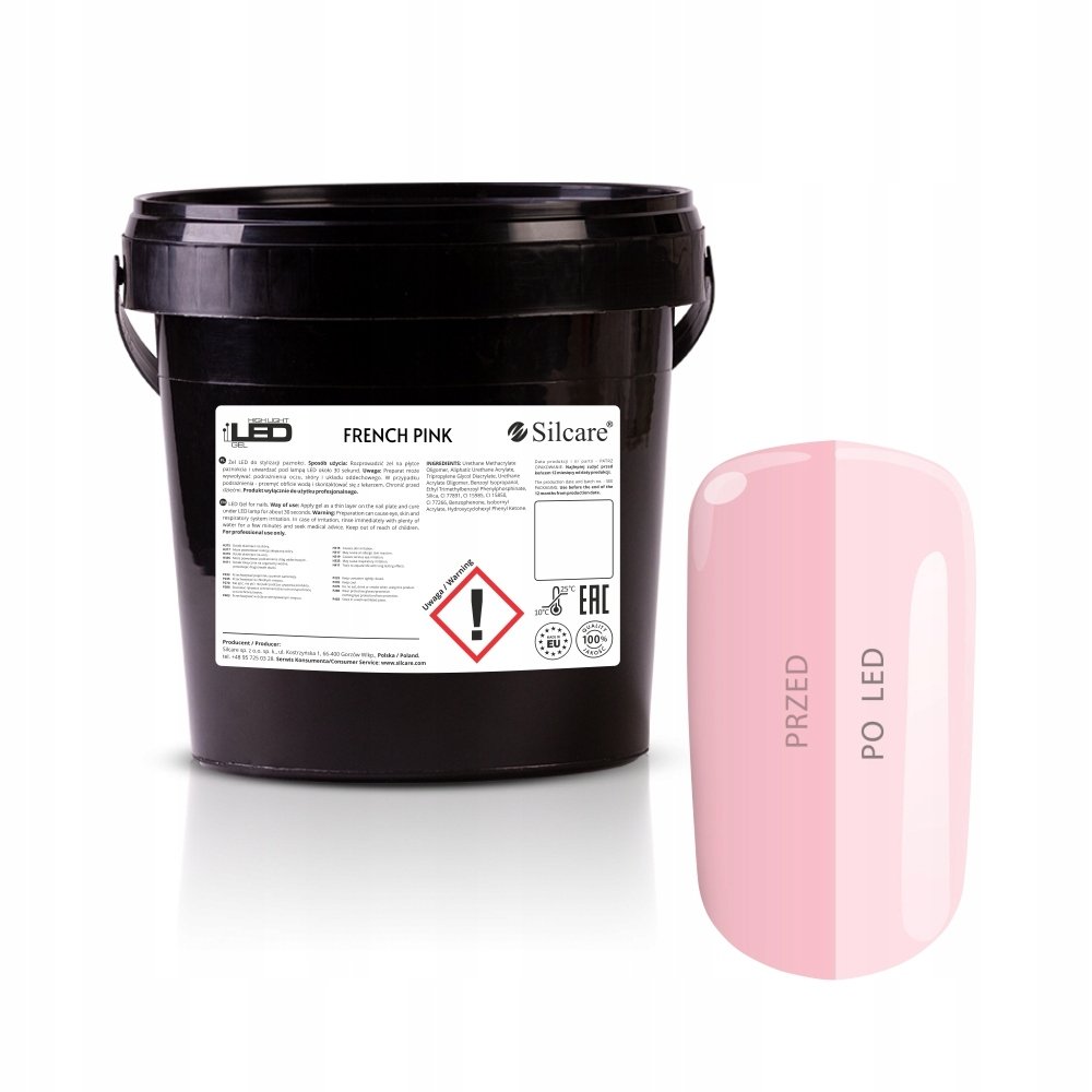 Silcare, Żel High Light Led Gel French Pink, 1000g | Sklep EMPIK.COM