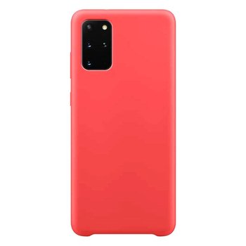 Silicone Case elastyczne silikonowe etui pokrowiec Samsung Galaxy S20+ (S20 Plus) czerwony - Hurtel