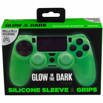 Silicone Cover For Ps4 Controller With 2 Thumb Grips - Glow In The Dark - BLADE
