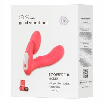 Silicone vibrator 3 speeds, 6 frequencies,Finger function,Heating + APP con - Boss of Toys