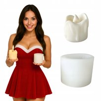 SILIKONOWA FOREMKA DO ROBIENIA ODLEWÓW WOSKU ŚWIECZEK SOJOWYCH OZDÓB GIPSU