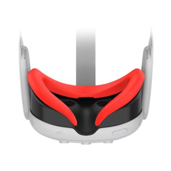 Silikonowa ochronka na twarz do Meta Quest 3 | Czerwona - Vortex Virtual Reality