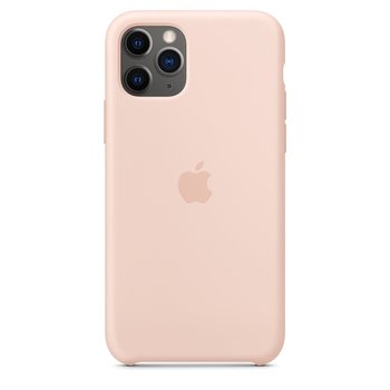 Silikonowe etui APPLE do iPhone 11 Pro Max, piaskowy róż - Apple