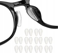 SILIKONOWE NOSKI DO OKULARÓW SAMOPRZYLEPNE ANTYPOŚLIZGOWE 10 PAR