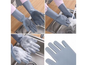 Silikonowe rękawice do mycia naczyń / samochodu - Inny producent