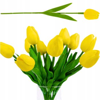 Silikonowe tulipany bukiet 10szt Jak żywe kwiaty ozdobne stroik Wielkanoc - Edibazzar