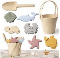 Silikonowe Zabawki Do Piasku Miękkie Do Wody Na Plażę Wiaderko Foremki